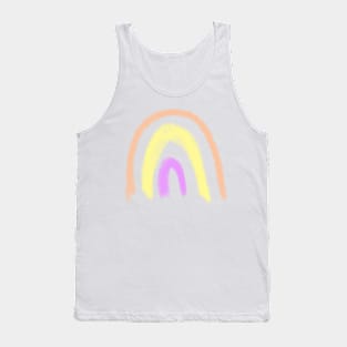 Colorful watercolor rainbow abstract art Tank Top